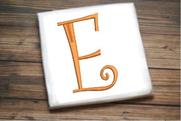Beautiful Capital E Letter Monogram