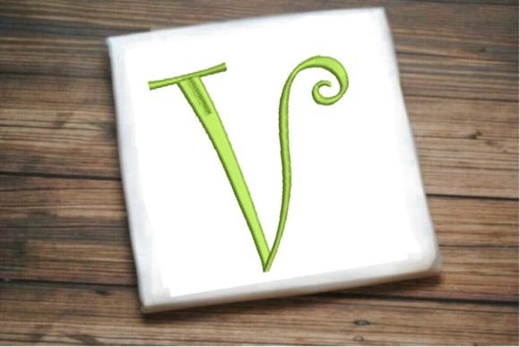Beautiful Capital V Letter Monogram Design