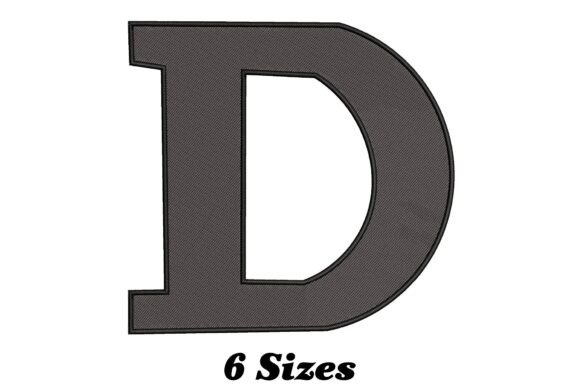 Elegant Letter D: A Versatile Embroidery Asset for Textile Projects