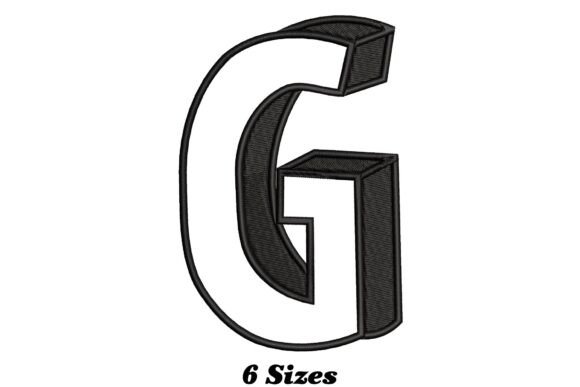 Elegant Letter G: A Stylish Embroidery Design for Modern Creators
