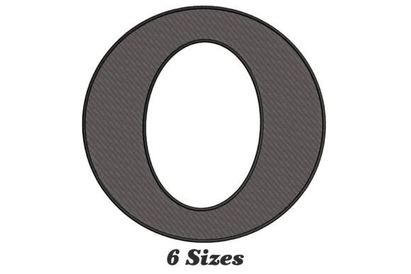 Elegant Letter O: A Timeless Embroidery Design for Modern Fabrics