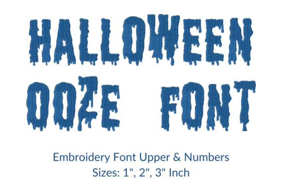 Halloween Ooze Fonts Embroidery Design: A Strategic Asset for Textile Branding
