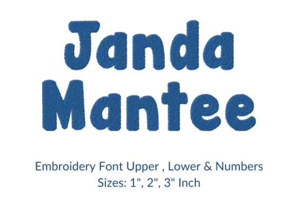 Janda Mantee Fonts Embroidery Design: A Practical Evaluation for Personalized Text