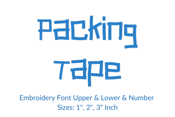 Strategic Personalization: Leveraging Packing Tape Font Embroidery Design for Brand Impact