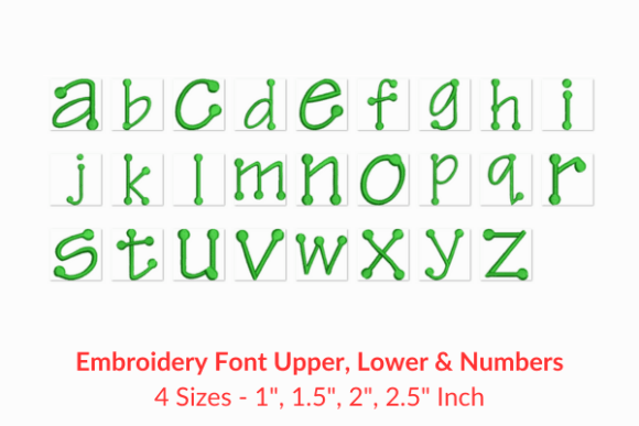 Tinker Toy Font: A Playful Embroidery Design for Personalization